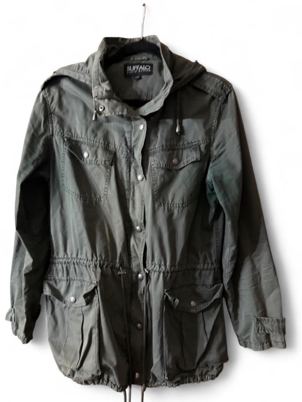 Buffalo David Bitton Olive Green Utility Anorak Jacket